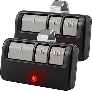 2X for LiftMaster Chamberlain Craftsman Universal Garage Door Opener Remote | 3-Button Garage Clicker Replacement for 893LM, 893MAX, 891LM, 371LM, 373LM, 971LM, 973LM, Extra-long Range, Self-Programming
