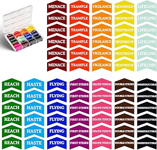 ZYCIXDIXS 72PCS MTG Counters Set Acrylic MTG Keyword Counters – Bright, Durable Tokens with Protective Film & Storage Box for Magic The Gathering, Card Games Accessories