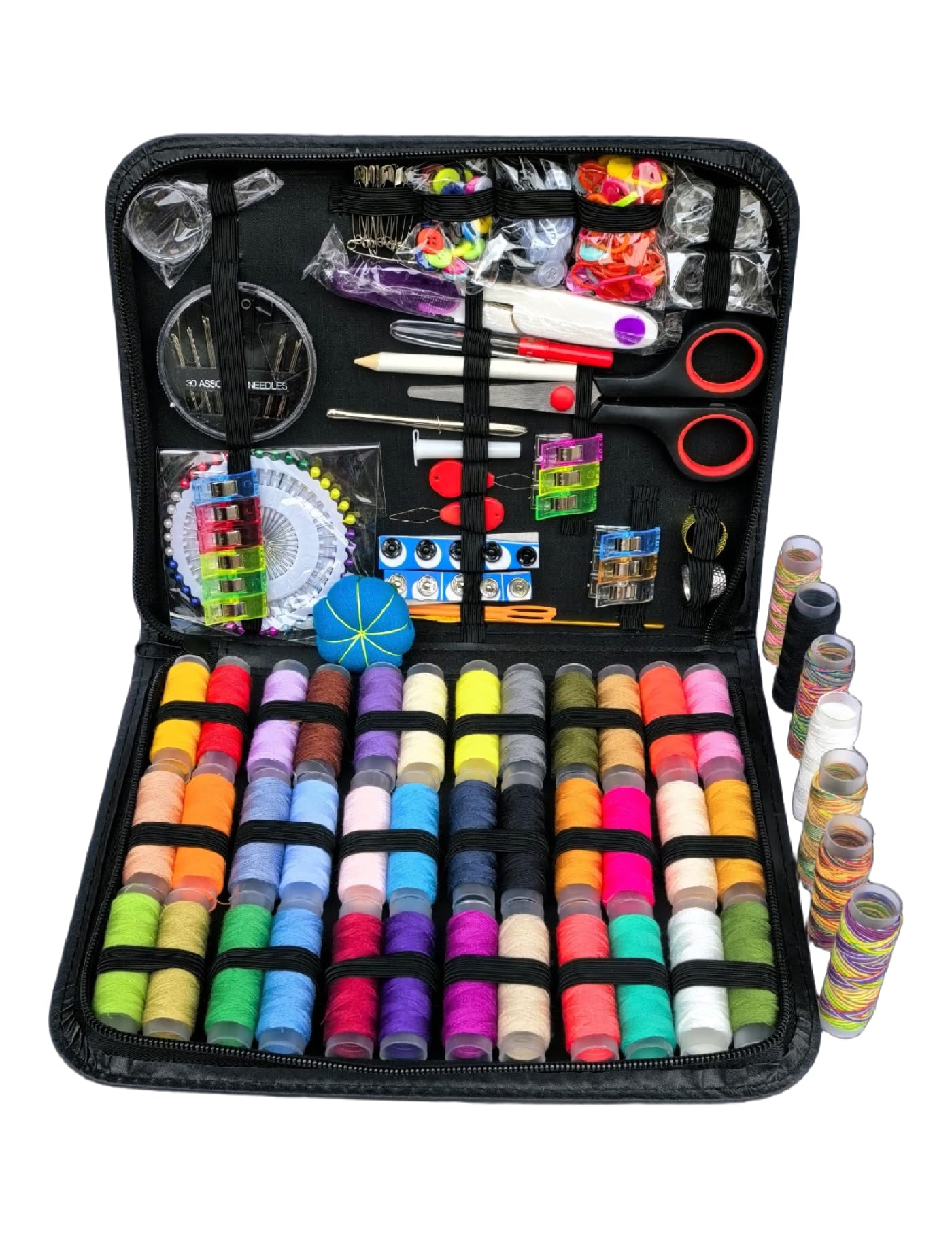 Marcoon Sewing Kit with PU Case, Marcoon Needles and Threads Kit with Sewing Acc