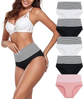 ANLIQI Modal Underwear Supersoft Hipster Panties for Women Pack Breathable & Stretch Bikini Underpants Comfortable Undies