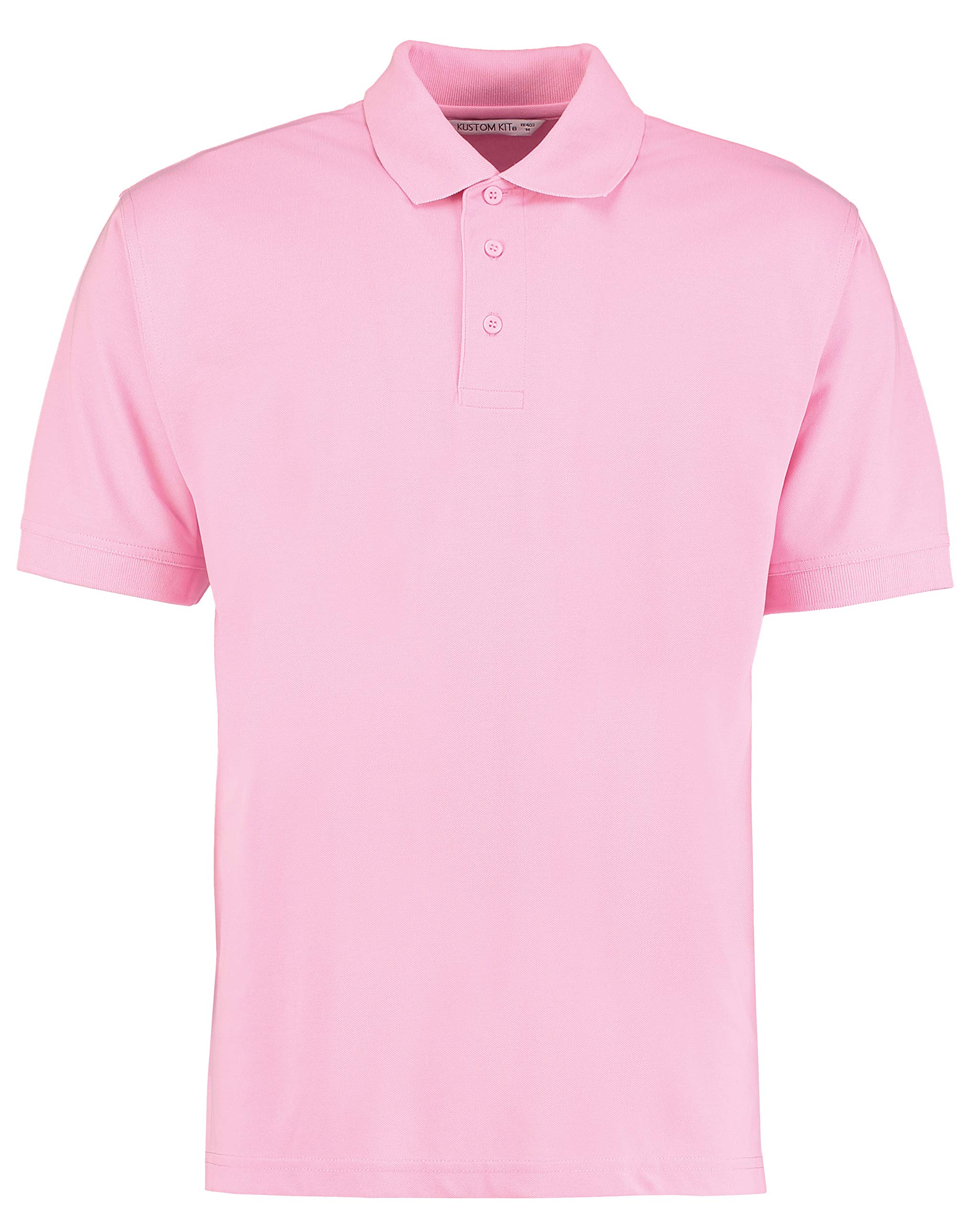 Kustom Kit Unisex Comfort Finish Klassic Polo Shirt Pink M