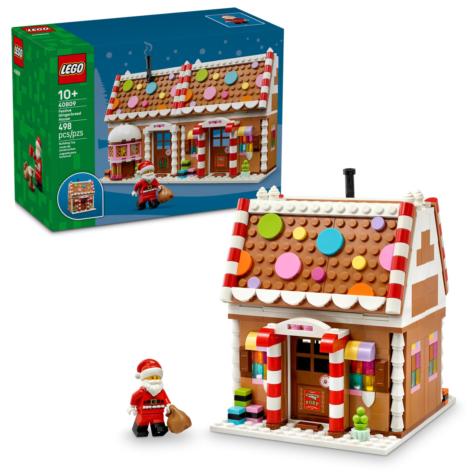 LEGO Festive Gingerbread House 40809 | Christmas Craft & Decoration, Building To