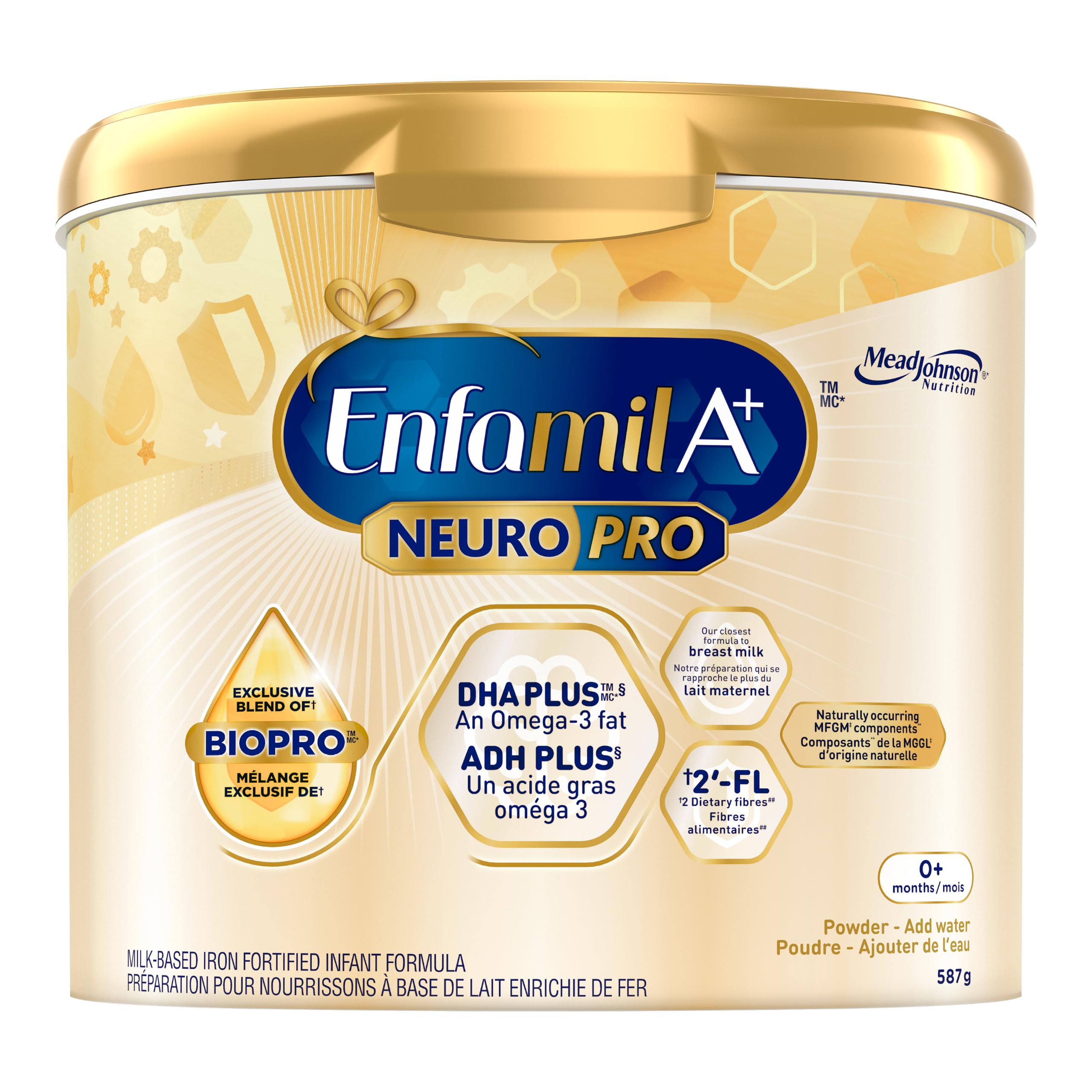Enfamil A+ NeuroPro Baby Formula, Powder Tub, with Brain Building DHA and 2'FL f