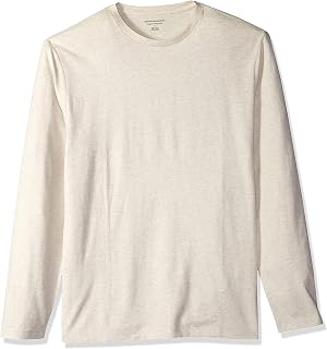 Amazon Essentials Men's Regular-Fit Crewneck Long-Sleeve T-Shirt, Casual Cotton Jersey