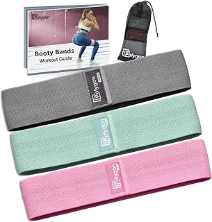 Polygon Resistance Bands for Exercise, 3 Levels Booty Workout Bands | Non-Slip Fabric Elastic Thick Loops, Cloth Glute Bands Set for Hip & Legs Fitness Training, Squats, Women & Men