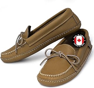 Moccasins for Women, House Leather Loafers, Made in Canada, High Quality