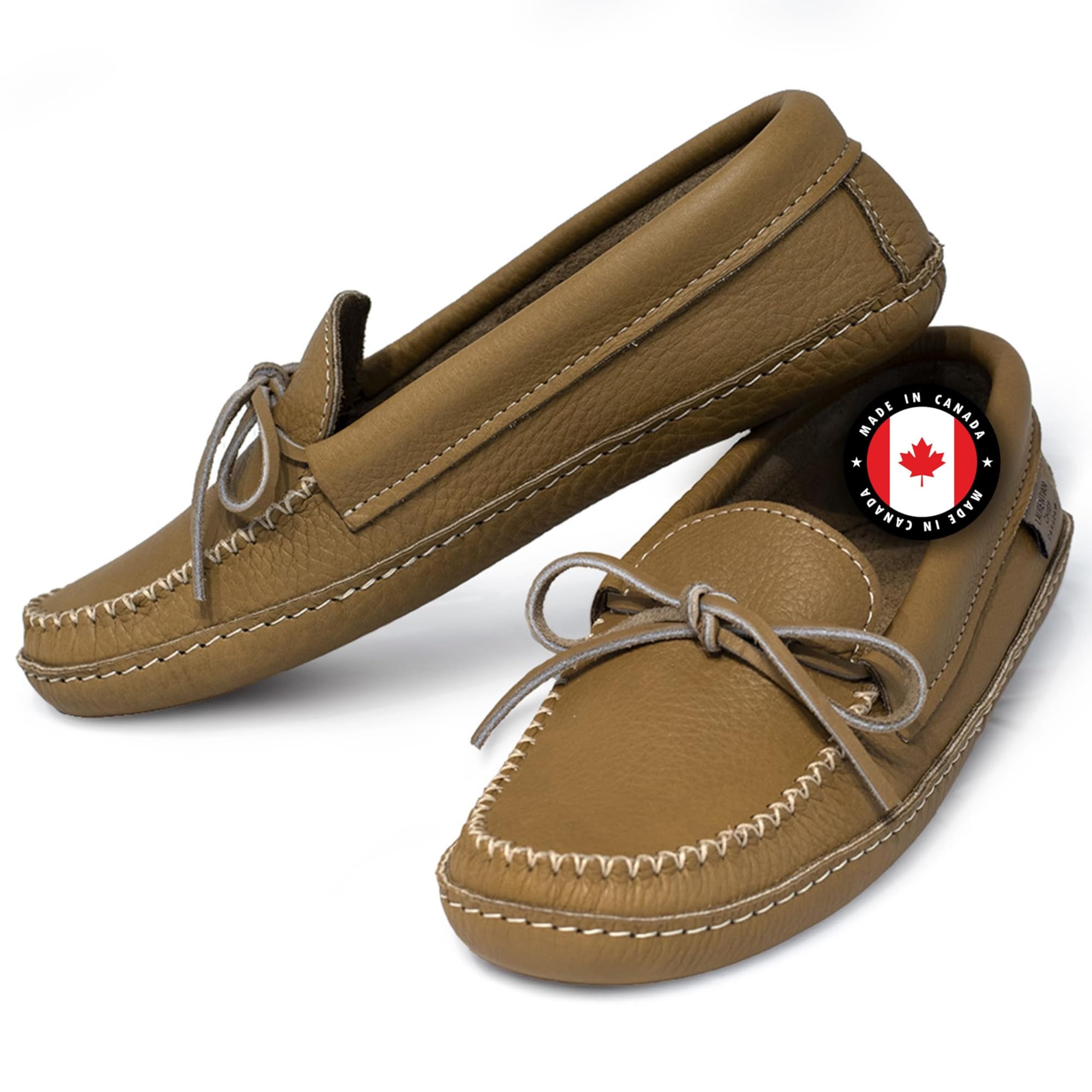 Moccasins for Women, House Leather Loafers, Made in Canada, High Quality