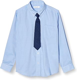 Mine River 3500 Boys' Oxford Button Down Shirt with Tie