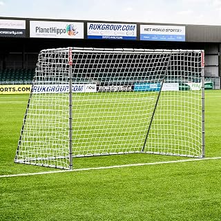 FORZA Steel42 Football Goal – Premium Heavy-Duty Steel Garden Goal | 100% Weatherproof, Tool-Free Setup, Unbreakable 42mm Galvanised Frame + All-Weather Net | Multiple Sizes & Optional Rebounder Kit