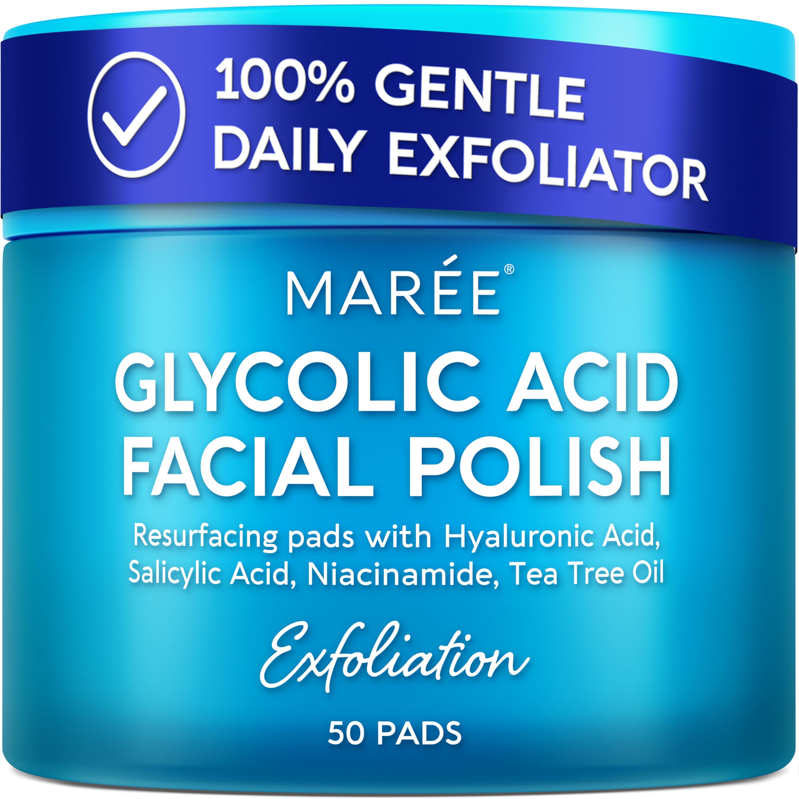 MAREE Glycolic Acid Toner Pads - Face Pads for Exfoliating Peel Zero Pore | Glyc