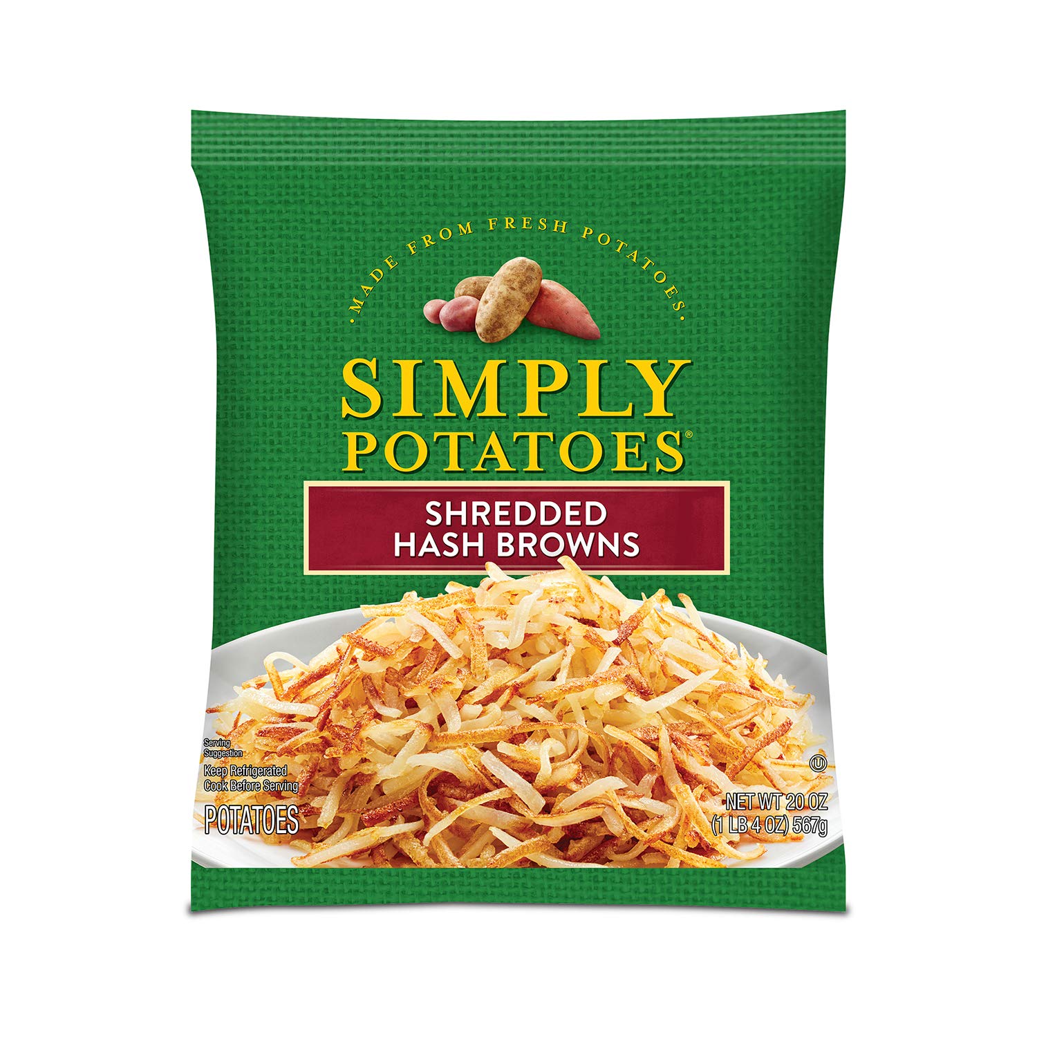 Simply Potatoes Shredded Hash Browns, 20 Oz | Delicious quick breakfast side dis