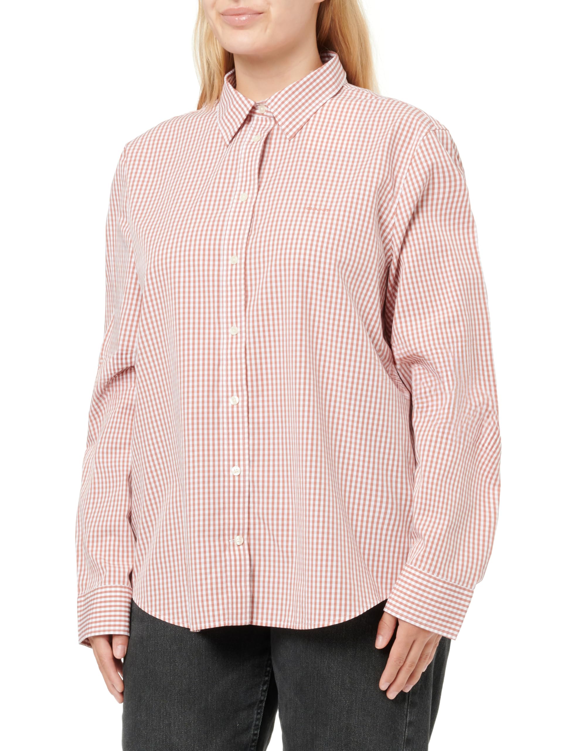 GANT Reg Poplin Gingham Women's Elegant Shirt
