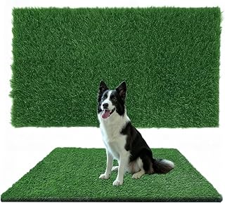 12FT x 12FT Artificial Grass Turf, 0.6" Pile Height Fake Grass Carpet | High Density Faux Synthetic Grass Mat With Drainage Holes, Indoor & Outdoor Use, Safe for Pets and Children, Natural Looking