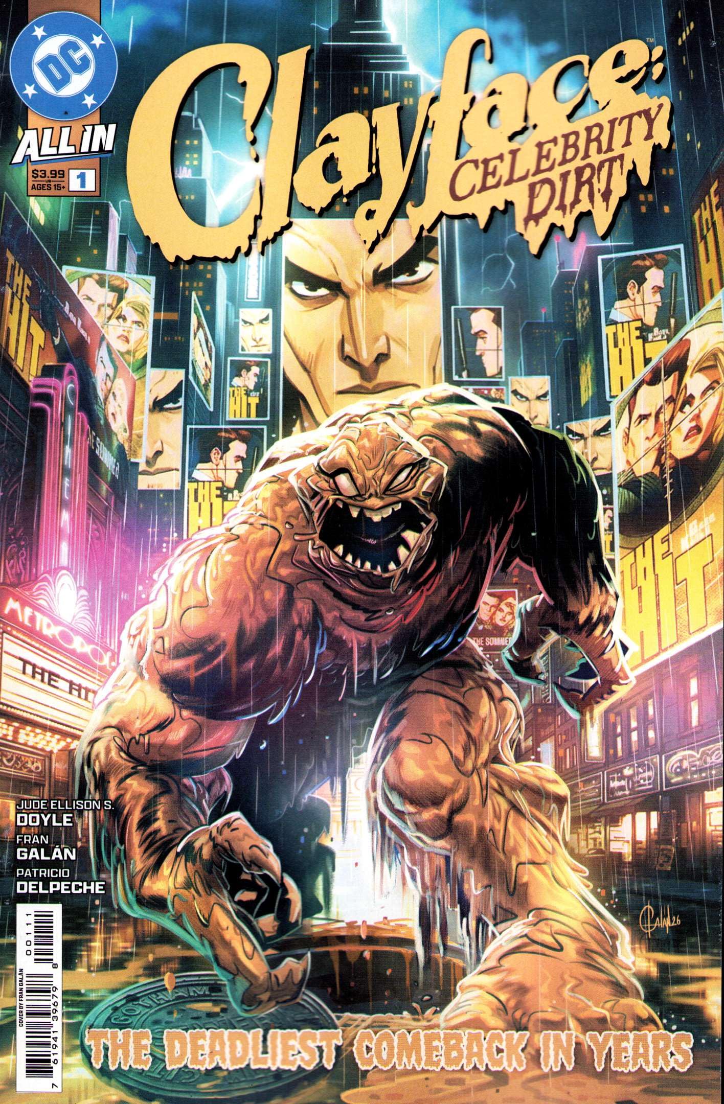 Clayface: Celebrity Dirt #1A DC | Comic Book All In 1st Print