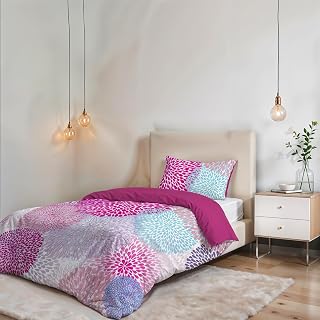 Fantasy Non-Iron Duvet Cover Set – Made in Italy – Duvet Cover Set – Double Bed, Microfibre – Sleeping Bag 200 x 200 cm + Flap and Pillowcase 50 x 80 cm – Showerheads