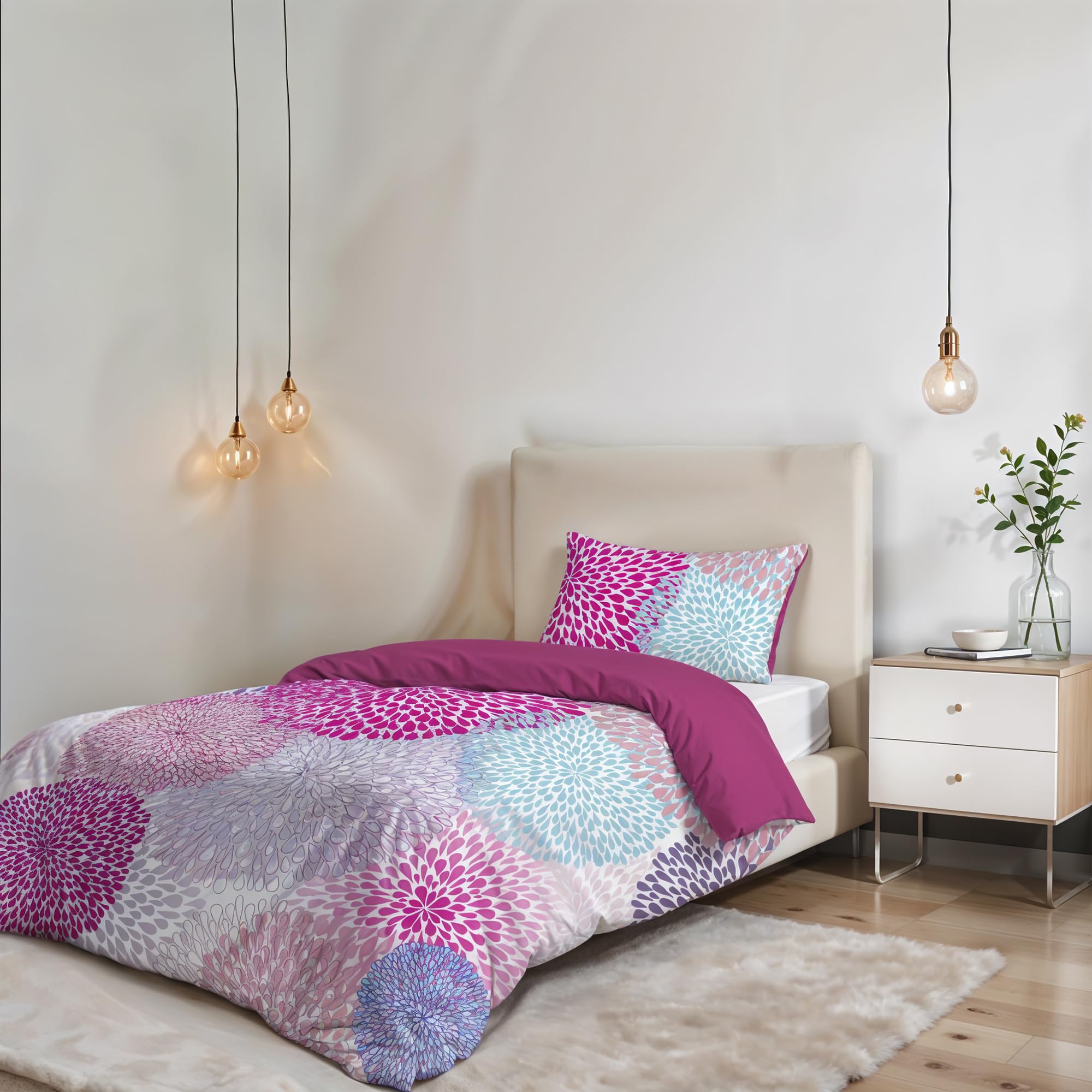 Fantasy Non-Iron Duvet Cover Set – Made in Italy – Duvet Cover Set – Double Bed,