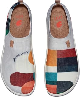 UIN Art Painted Travel Shoes Slip On Casual Loafers Knit Lightweight Comfort Fashion Sneakers Hold That Colour Collection