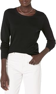 Amazon Essentials Women's Lightweight Crew Neck Long Sleeve Sweater (Plus Size Available)