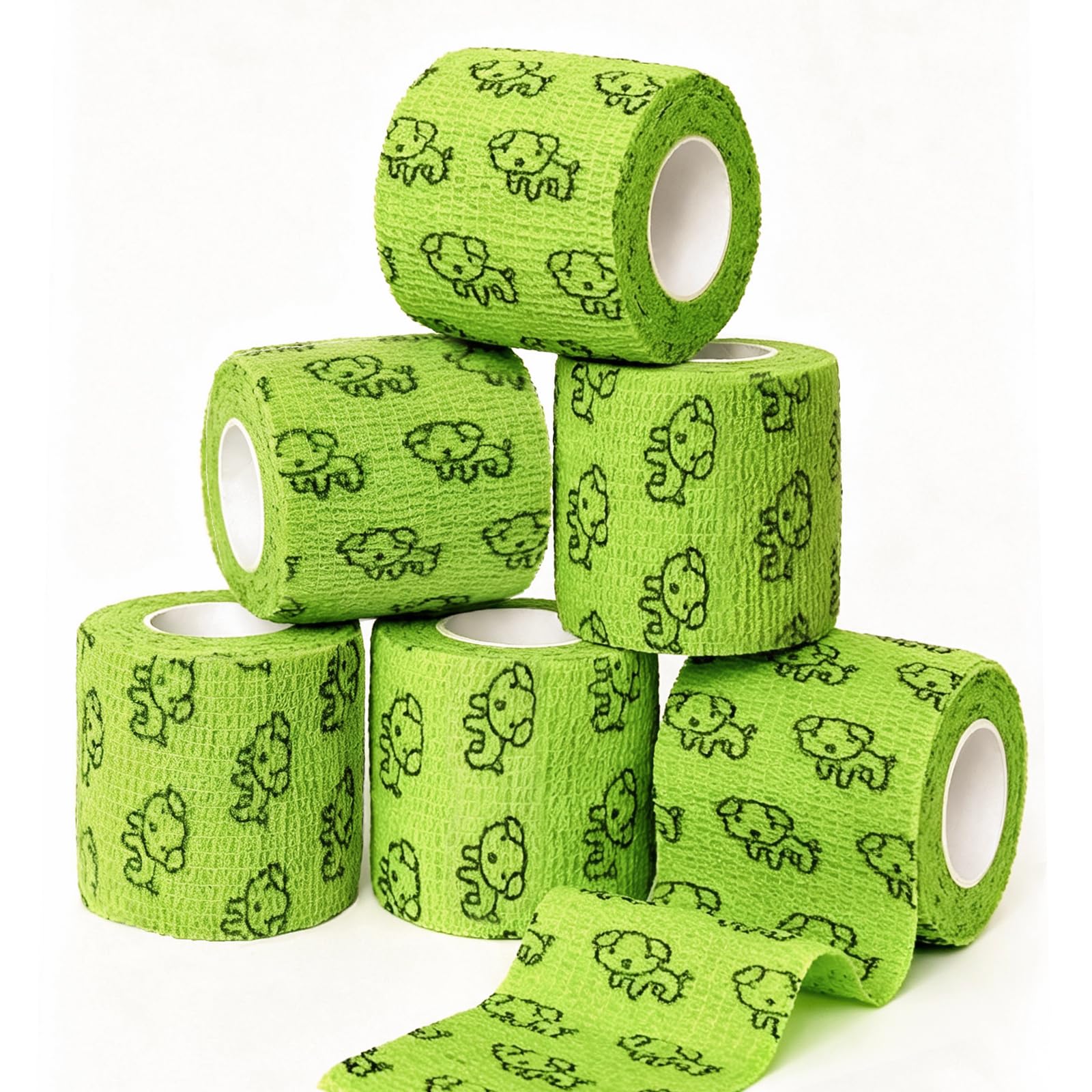 6 Rolls Quibra Vet Wrap,Self Adhesive Bandage Wrap,Stop Licking Wound Care | Bre