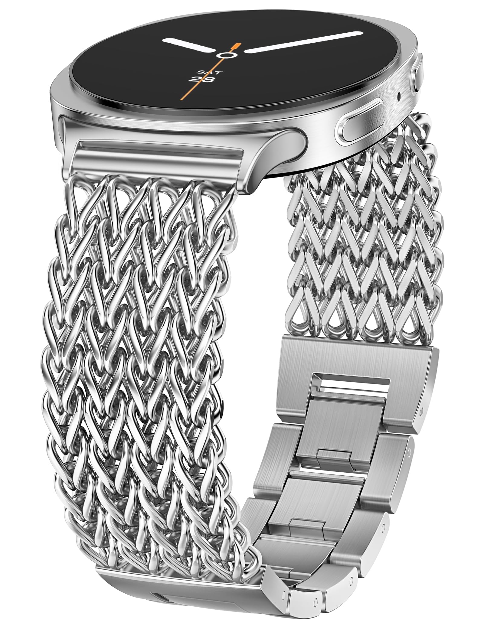 Minyee Metal Band Compatible with Samsung Galaxy Watch 8 40mm 44mm/ 8 Classic 46