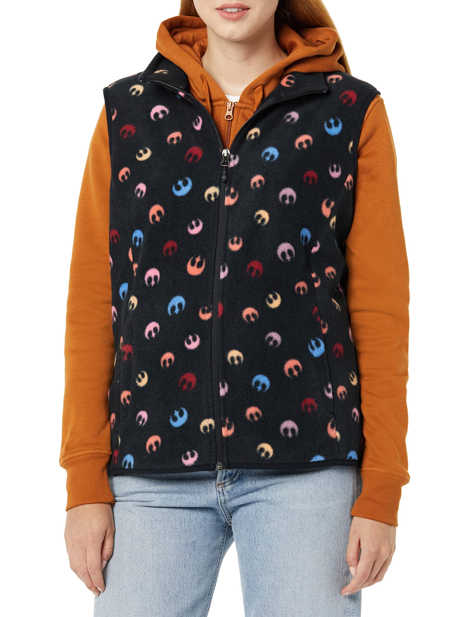 Amazon Essentials Disney | Marvel | Star Wars | Princess Women's Fleece Vest