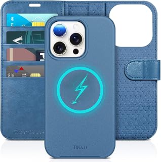 TUCCH Case for iPhone 15 Pro 5G 2023 (6.1 inch), 2-in-1 Blue