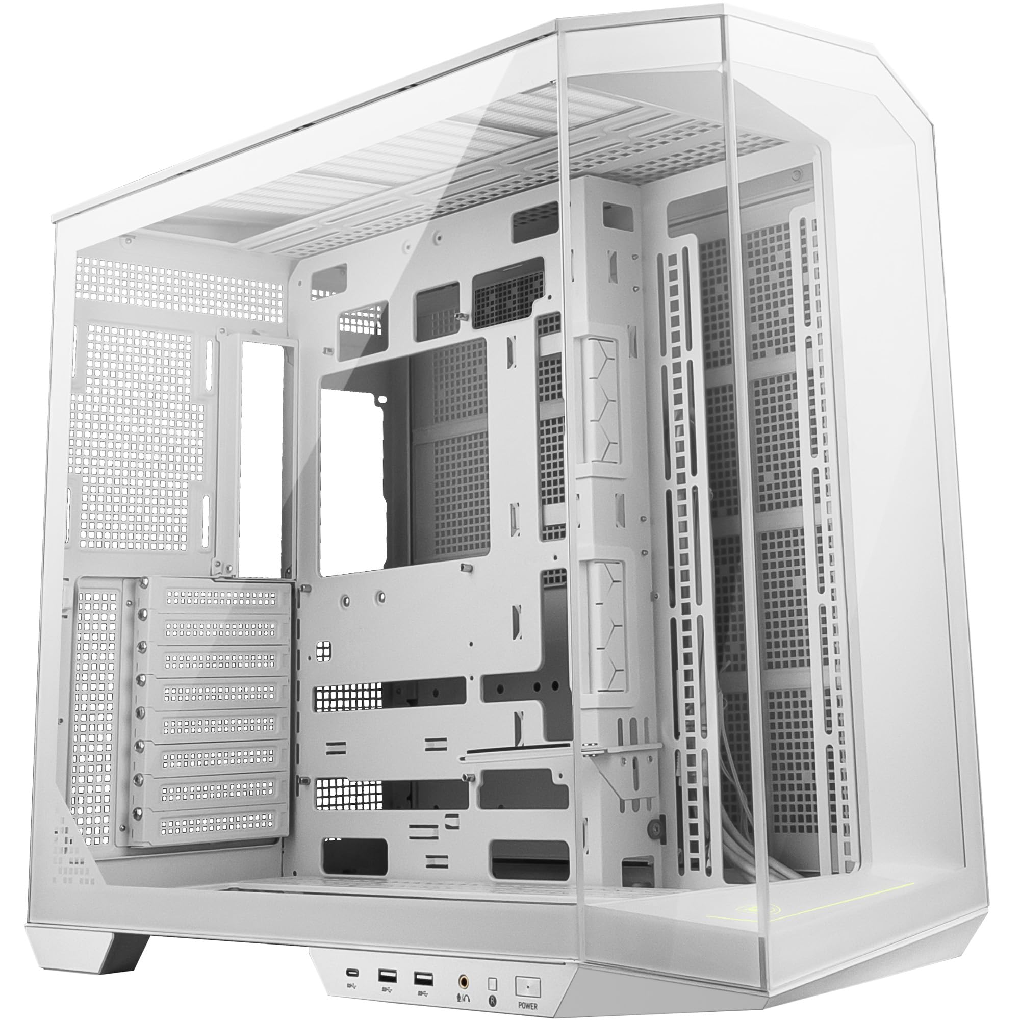MSI MAG PANO 100L PZ White Gaming Case ATX, Micro-ATX and Mini-ITX