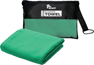 azark Microfibre Towel – Quick Dry, Lightweight & Super Absorbent – Gym, Travel, Yoga, Camping & Beach – Soft & Durable – Multiple Sizes (Mint Green, Medium)