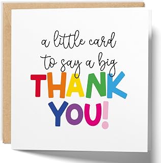 Thank You Card, A little card to say a big thank you card