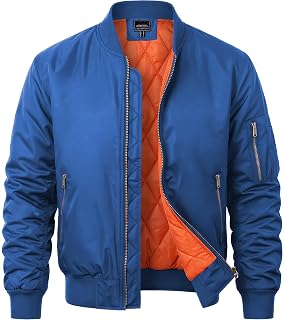 Men's Bomber Jacket Fall Winter Military Jacket and Coats Outwear