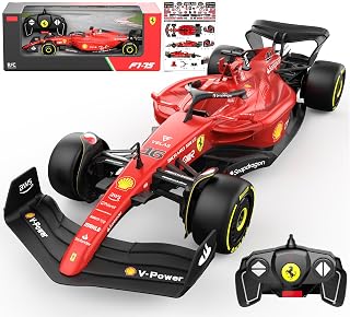 Voltz Toys Authentic Licensed F1 Car Remote Control Car - F1 Collection RC car Series for Kids and Adults - 2.4GHz RC Car for Gift (1:18 Ferrari F1 75)