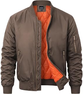 Men's Bomber Jacket Fall Winter Military Jacket and Coats Outwear