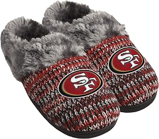 FOCO Womens NFL Team Logo Peak Slide Slippers