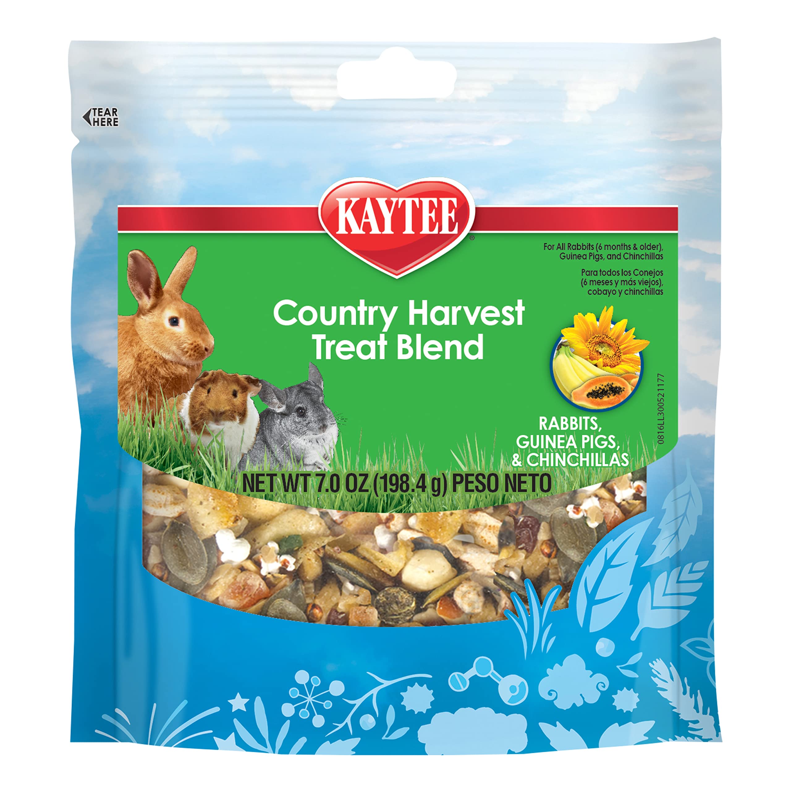 Kaytee Country Harvest Treat Blend for Rabbits, Guinea Pigs and Chinchillas | Fu