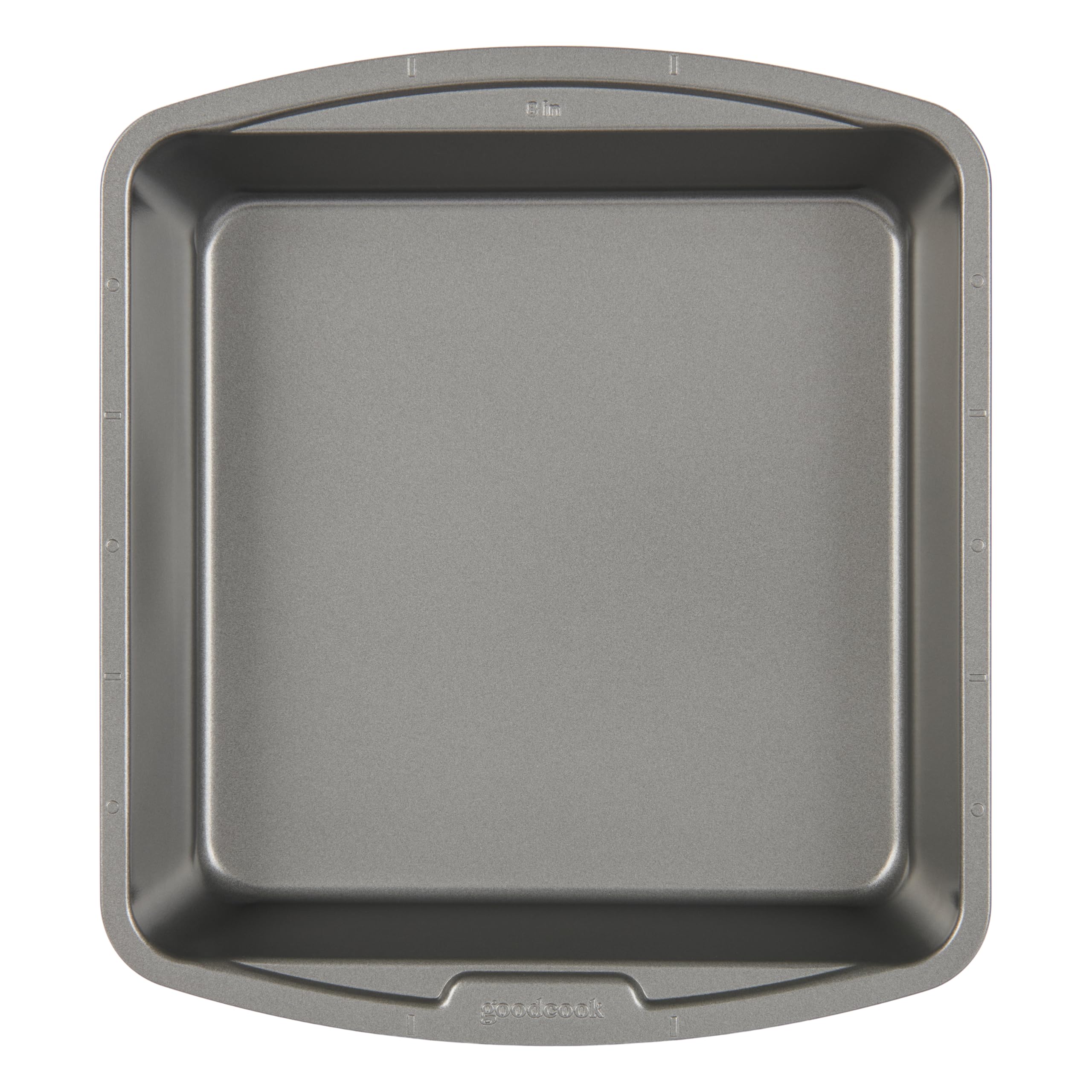 GoodCook Everyday Nonstick Steel Square Pan, 8", Gray