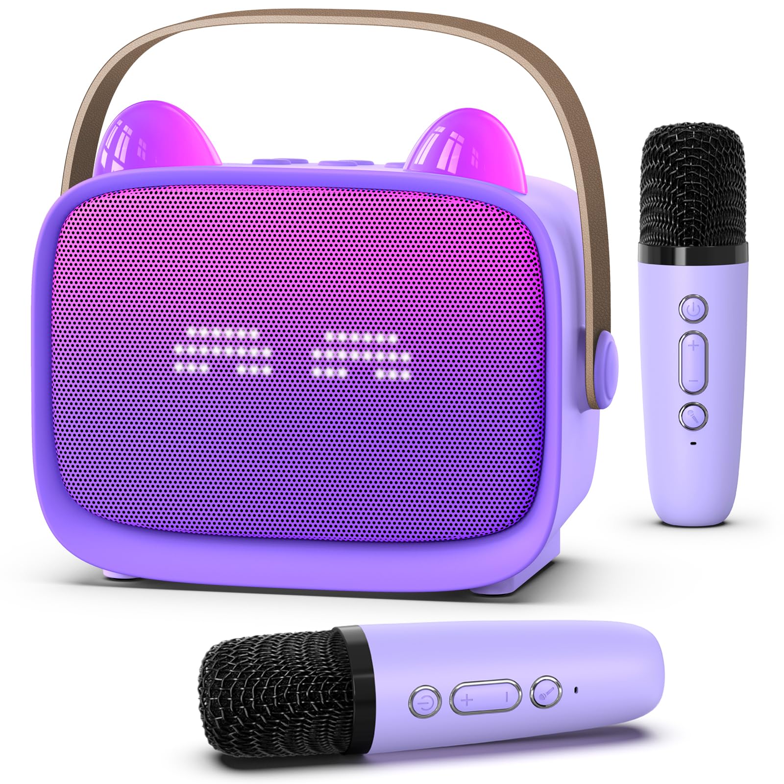 Mgaolo Upgraded Mini Karaoke Machine Toy for Kids, Portable Bluetooth Speaker wi