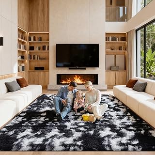 Area Rugs 9x12 Living Room, Large Fluffy Rugs for Bedroom