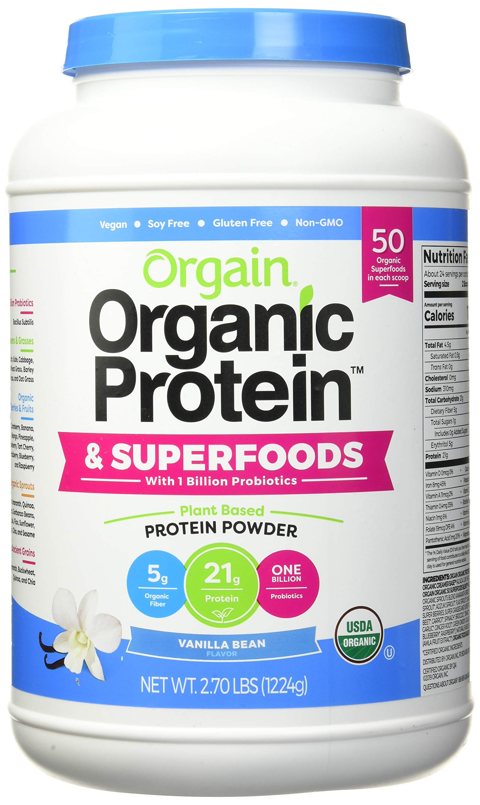 Orgain Organic Protein and Superfoods 2.70 Lbs, 2.7 Pounds