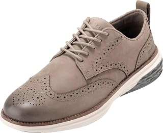Cole Haan Herren Grand Hurrion Wingtip, Irish Coffee/Steel Gray/Ivory Nubuk, 41 EU