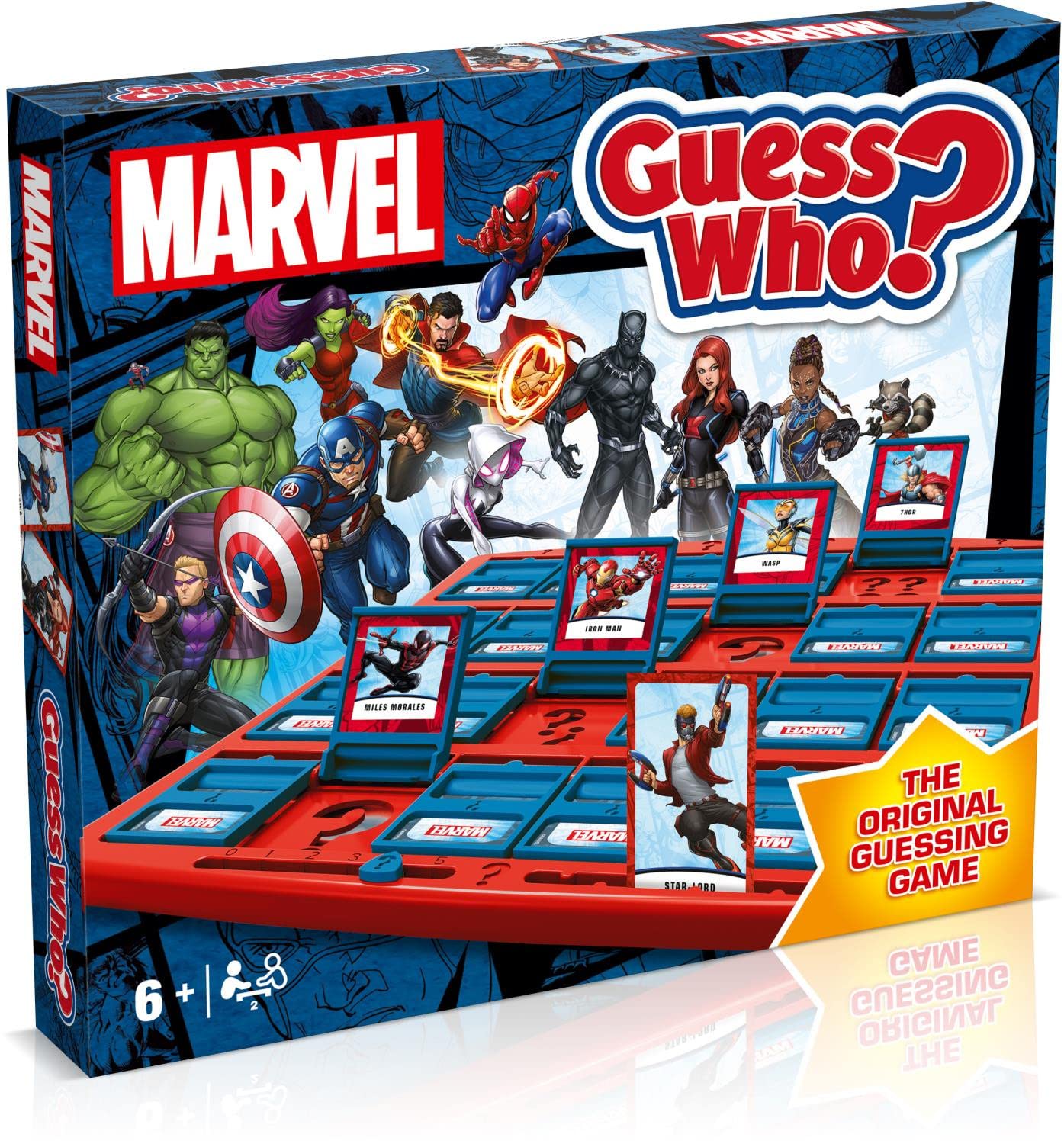 Winning Moves Marvel Guess Who? Board Game, The Avengers, Guardians of the Galax