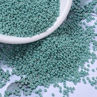 1111pcs/10g Glass Seed Beads 2mm 11/0 Mini Spacer Beads Bulk for Bracelet Necklace Earrings Jewelry Making Supplies Turquoise Green