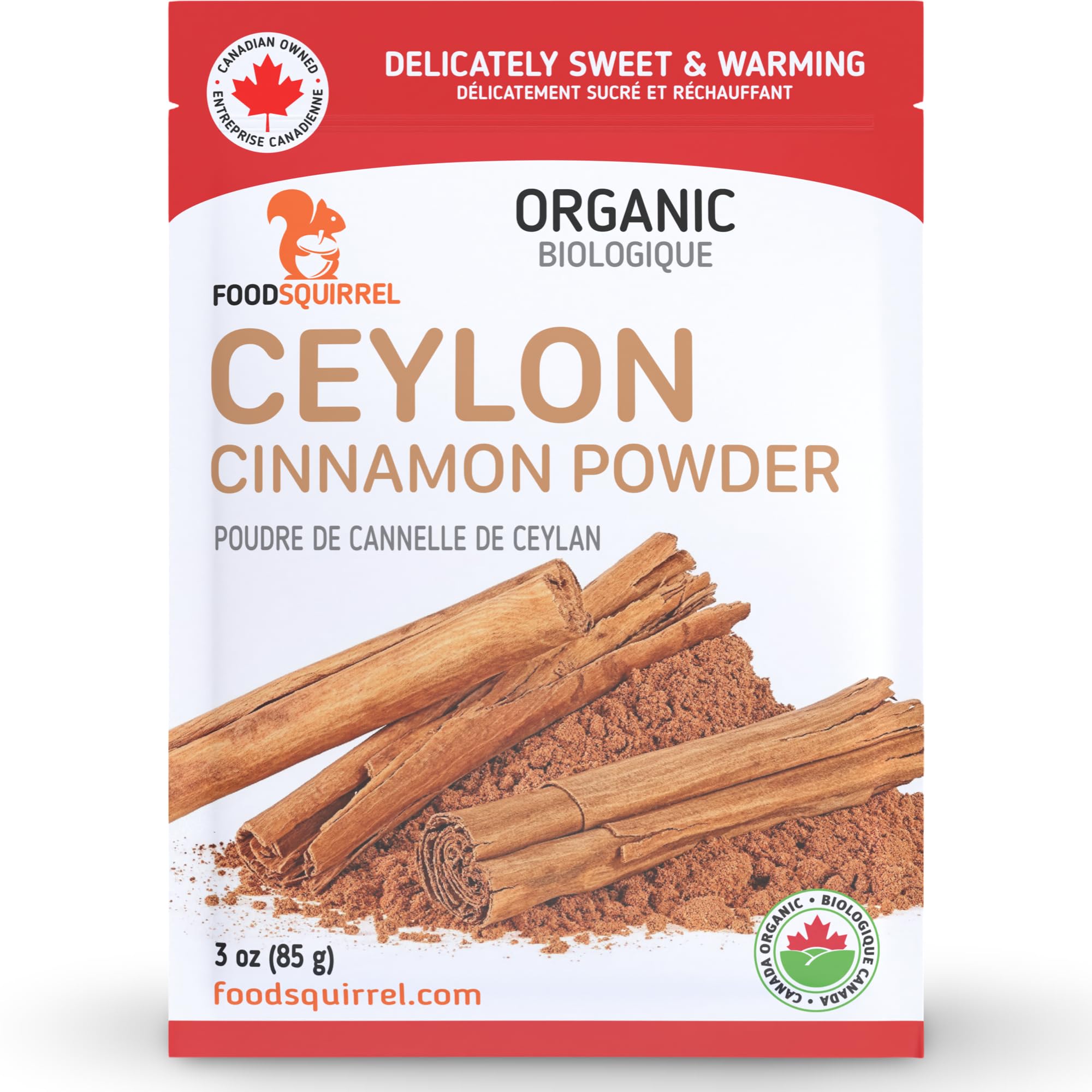Organic Ceylon Cinnamon Powder 3oz (85g) – Your Cozy Morning Ritual, Sweet & War