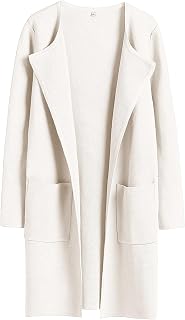 ANRABESS Womens Cardigan Sweater Open Front Knit Long Coatigan Dressy Casual Jacket Coat 2025 Fall Outfits Classy Clothes