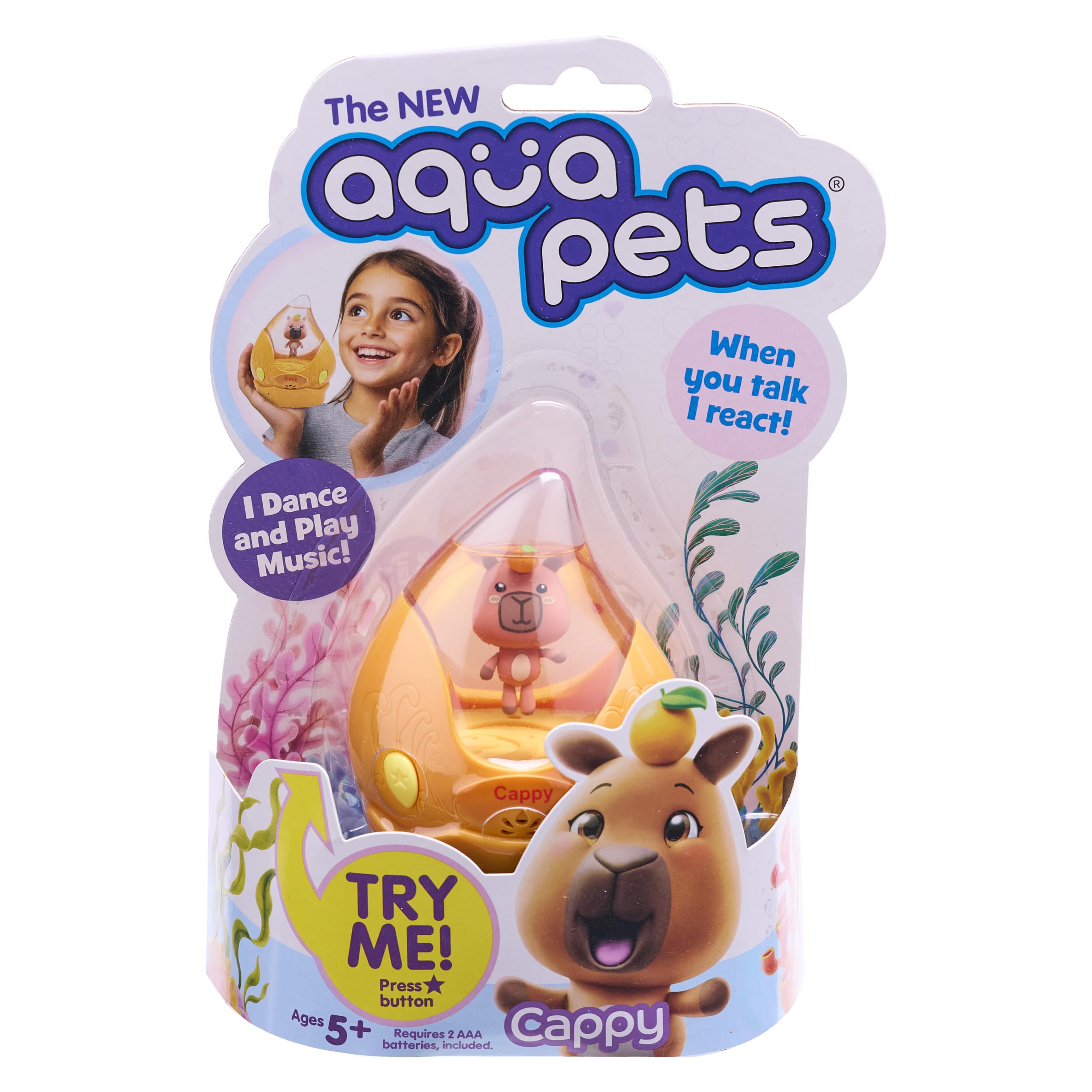 Aquapets Capy - interactive dancing pets with musical sounds and moves.