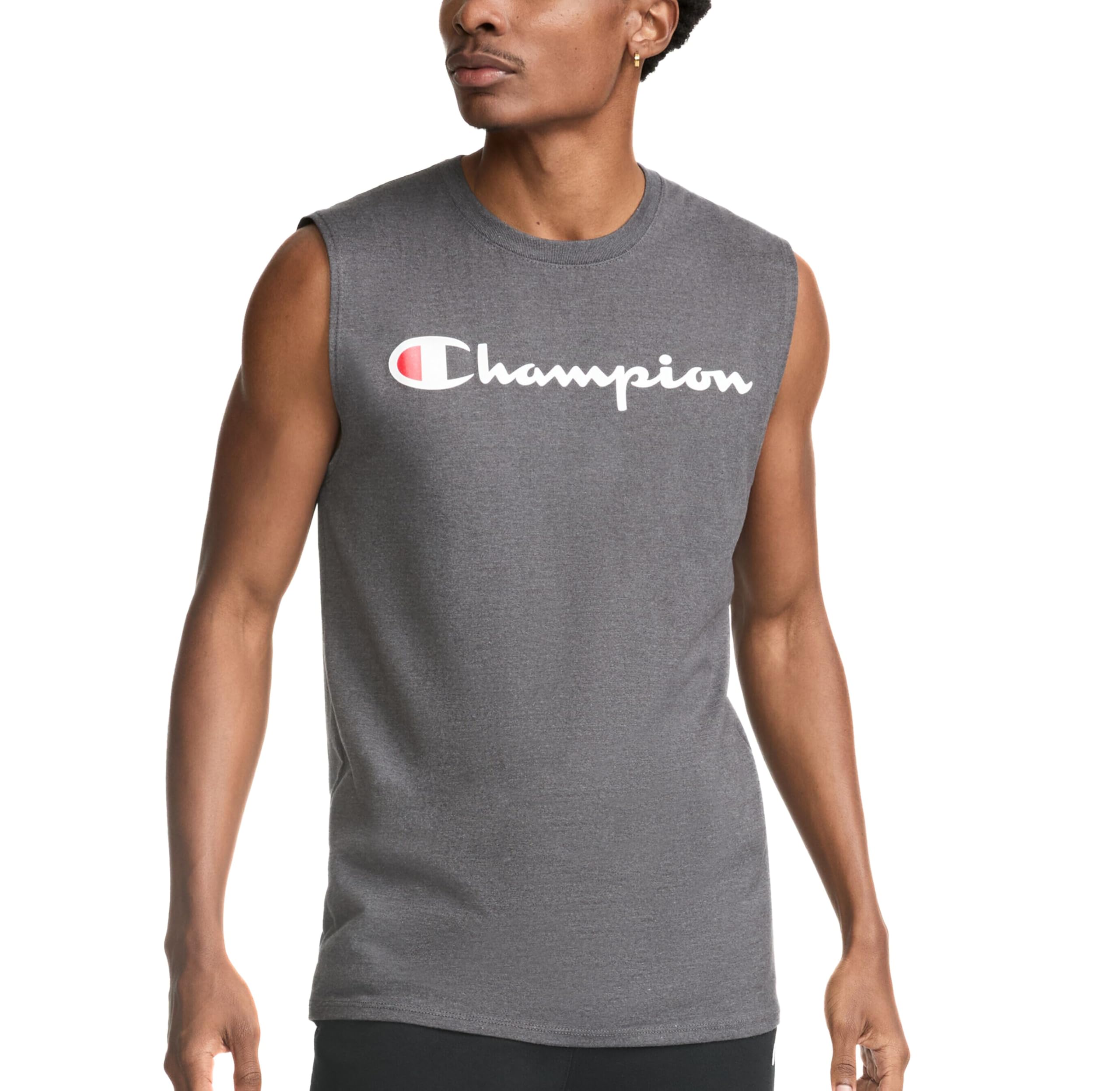 Champion Men's Graphic Jersey Muscle Shirt (Pack of 1)