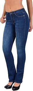 ESRA Bootcut Jeans Women's High Waist Wide Leg Jeans Women's Stretch