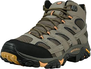 Merrell Moab 2 Mid GTX - Men's Hiking Shoes, Olive Orange