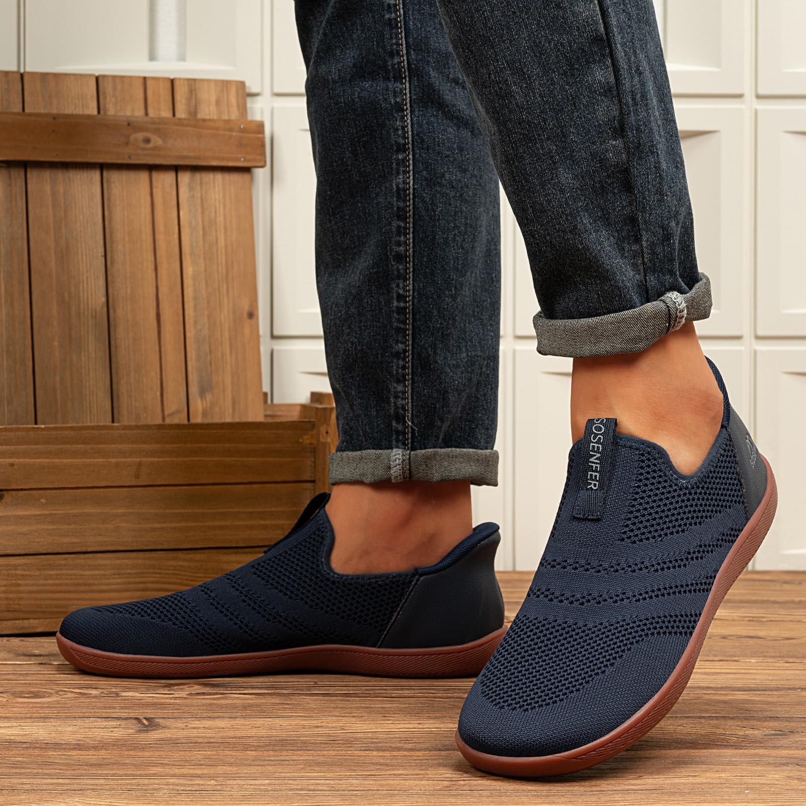 Barefoot Shoes Women Slip-on Sneakers Wide Toe Box Shoes Ladies Zero Drop Gym Wa