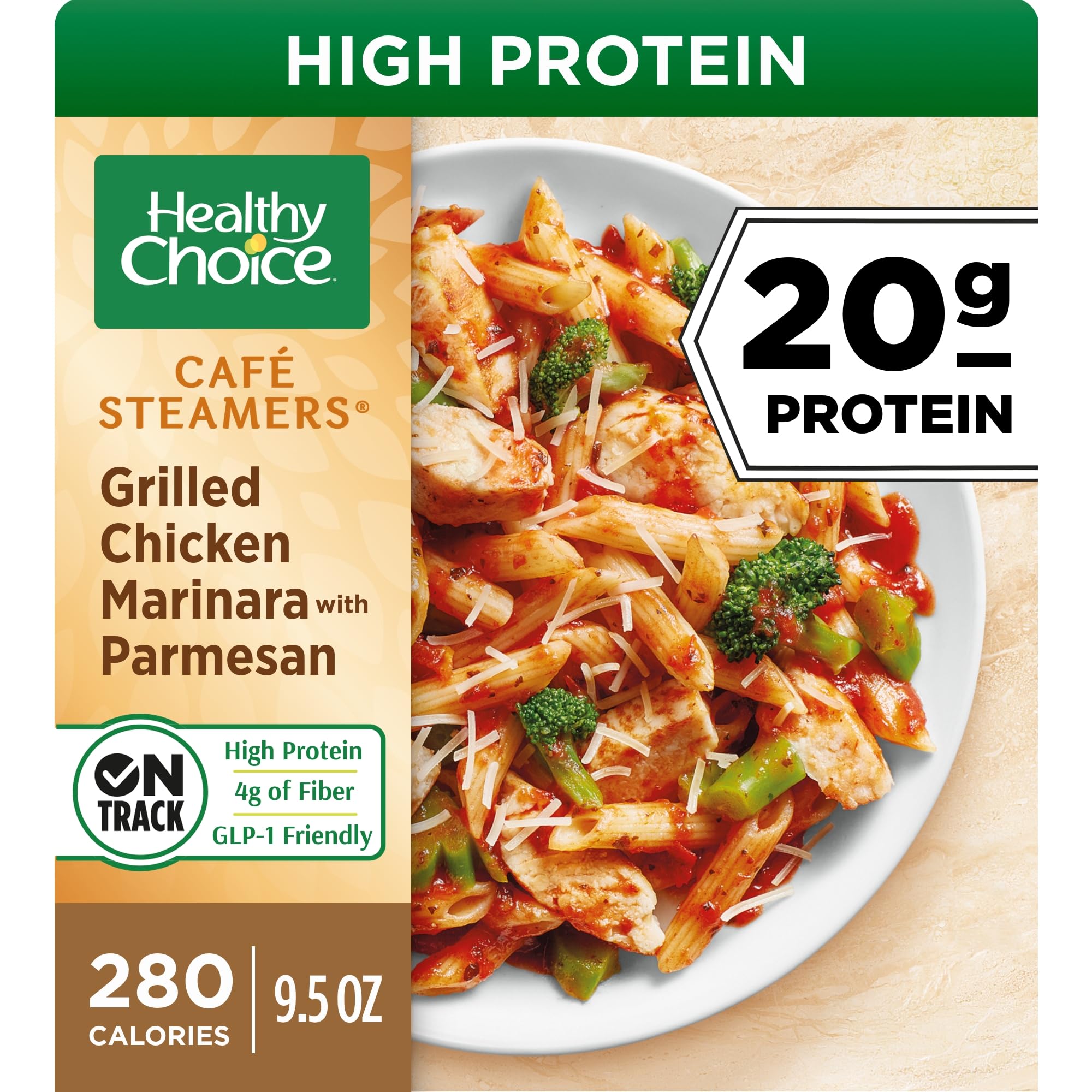 Healthy Choice Cafe Steamers Grilled Chicken Marinara With Parmesan, High Protei