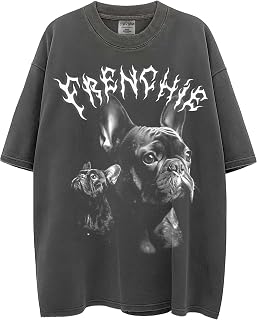 Heavy Metal Dogs – Heavyweight, Washed & Oversized Shaka-Wear Drop Shoulder Tshirt for Men & Women